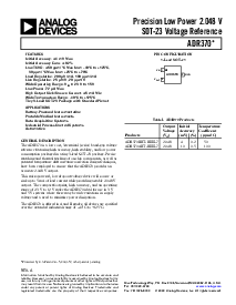 浏览型号ADR370BRT-REEL7的Datasheet PDF文件第1页