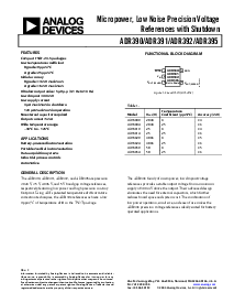 浏览型号ADR391BUJZ-R2的Datasheet PDF文件第1页