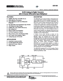 浏览型号ADS1222IPWT的Datasheet PDF文件第1页