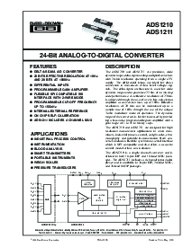 浏览型号ADS1211U的Datasheet PDF文件第1页