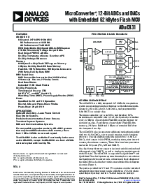 浏览型号ADUC831BS的Datasheet PDF文件第1页