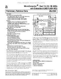 浏览型号ADuC834BS的Datasheet PDF文件第1页