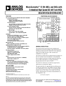 浏览型号ADuC841BS62-5的Datasheet PDF文件第1页