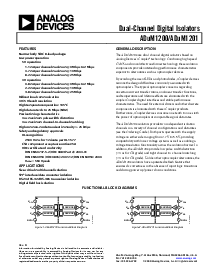 浏览型号ADUM1200ARZ的Datasheet PDF文件第1页