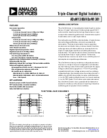 浏览型号ADuM1300ARW的Datasheet PDF文件第1页