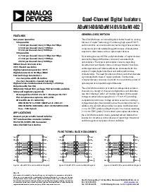 浏览型号ADuM1401CRWZ的Datasheet PDF文件第1页