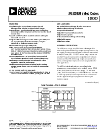 浏览型号ADV202BBCZ-150的Datasheet PDF文件第1页