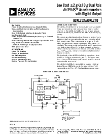 浏览型号ADXL202的Datasheet PDF文件第1页