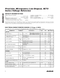 浏览型号MAX6034AEXR41-T的Datasheet PDF文件第2页