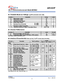 浏览型号AF2301P的Datasheet PDF文件第2页