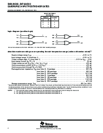 浏览型号SN74AHC02D的Datasheet PDF文件第2页