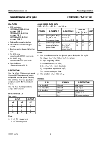 浏览型号74AHC08的Datasheet PDF文件第2页