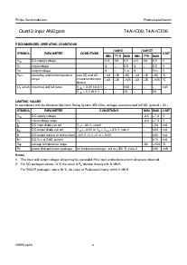 浏览型号74AHC08的Datasheet PDF文件第4页