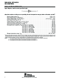 浏览型号SN74AHC04D的Datasheet PDF文件第2页