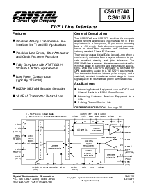 浏览型号CS61574A-IL1的Datasheet PDF文件第1页