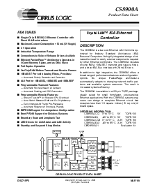 浏览型号CS8900A-IQ3的Datasheet PDF文件第1页