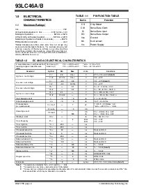 浏览型号93LC46A-ISM的Datasheet PDF文件第2页