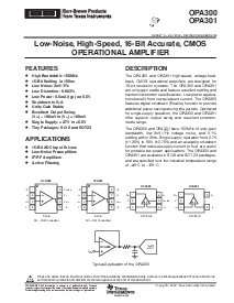 浏览型号OPA2301AIDGKT的Datasheet PDF文件第1页