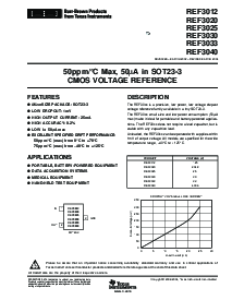 浏览型号REF3012AIDBZT的Datasheet PDF文件第1页