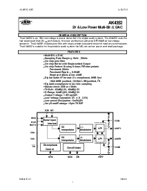 浏览型号AK4352VT的Datasheet PDF文件第1页