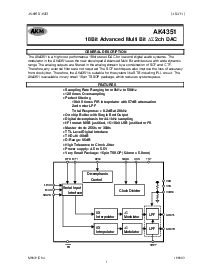 浏览型号AK4351的Datasheet PDF文件第1页