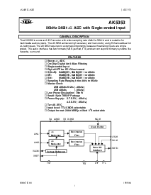 浏览型号AK5353VT的Datasheet PDF文件第1页