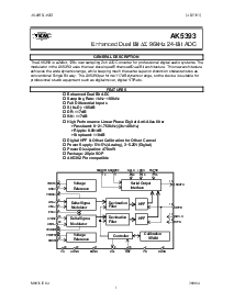 浏览型号AK5393的Datasheet PDF文件第1页