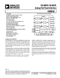 浏览型号AD9884AKS-100的Datasheet PDF文件第1页