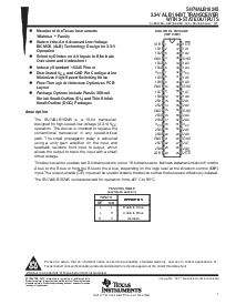 浏览型号SN74ALB16245DGG的Datasheet PDF文件第1页