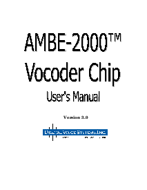 浏览型号AMBE2000的Datasheet PDF文件第1页