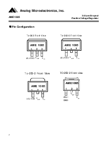 浏览型号AME1085AMCT的Datasheet PDF文件第2页