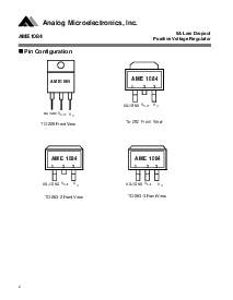 浏览型号AME1084ACDT-3的Datasheet PDF文件第2页