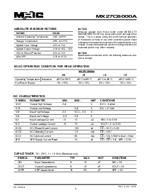 浏览型号MX27C8000AMI-10的Datasheet PDF文件第6页