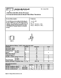 浏览型号AO4408的Datasheet PDF文件第1页