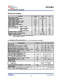 浏览型号AP34063N的Datasheet PDF文件第2页