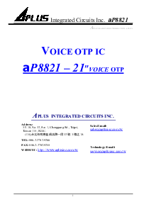 浏览型号AP8821的Datasheet PDF文件第1页