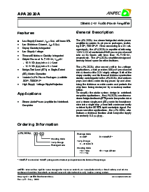 浏览型号APA2020A的Datasheet PDF文件第1页