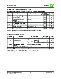 浏览型号APA2020A的Datasheet PDF文件第5页
