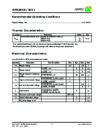 浏览型号APA2030的Datasheet PDF文件第4页