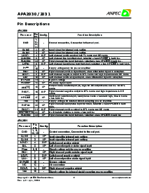 浏览型号APA2030的Datasheet PDF文件第6页