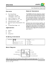 浏览型号APA4558KC-TR的Datasheet PDF文件第1页