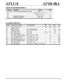 浏览型号API8108A的Datasheet PDF文件第5页