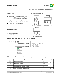 浏览型号APM3054NUC-TR的Datasheet PDF文件第1页