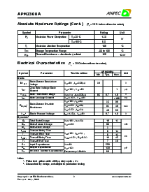 浏览型号APM2300AAC-TR的Datasheet PDF文件第2页