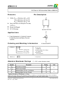 浏览型号APM2312的Datasheet PDF文件第1页