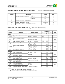 浏览型号APM2312的Datasheet PDF文件第2页