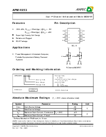 浏览型号APM4953的Datasheet PDF文件第1页