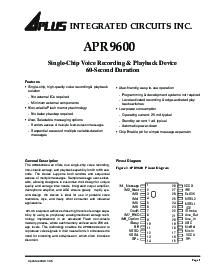 浏览型号APR9600的Datasheet PDF文件第1页