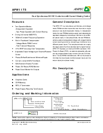 浏览型号APW1175的Datasheet PDF文件第1页