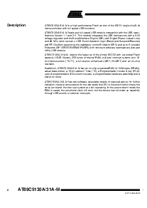 浏览型号AT89C5130A-RDTUM的Datasheet PDF文件第2页